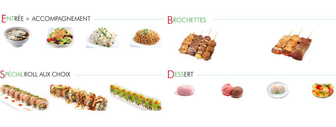 Menu du chef